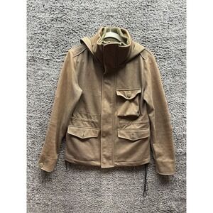 Simplicite Plus Brown Full Zip Hooded - Field‎ Jacket Size 38